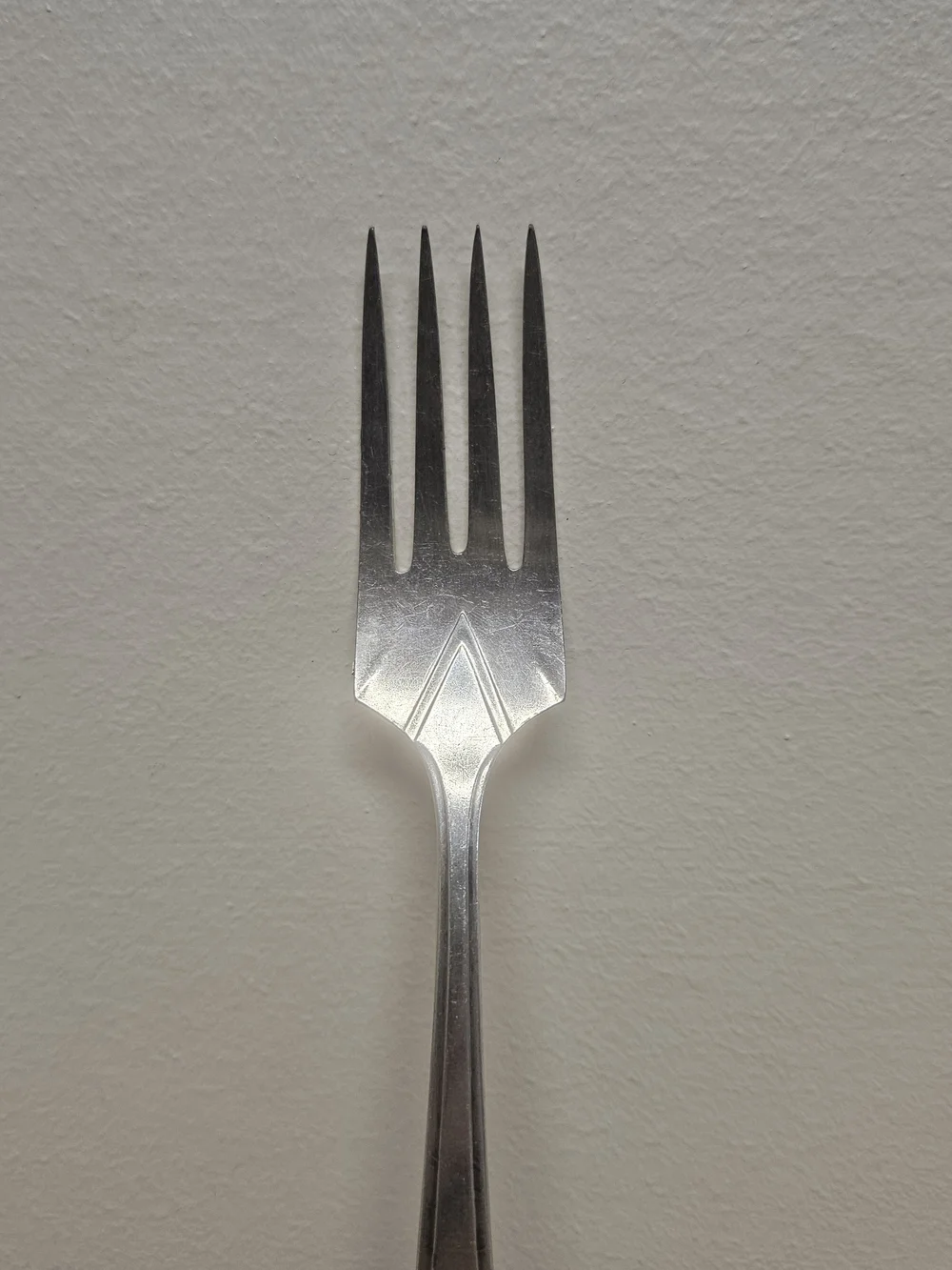 Vintage 1929 Oneida Community Plate Fork - Deauville Art Deco Pattern